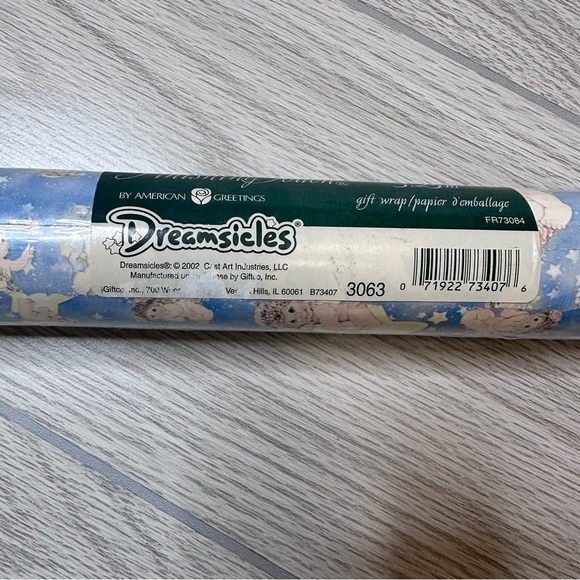 Dreamsicles Vintage 2002 Cherub Angel Babies American Greetings Gift Wrap Paper - Picture 2 of 7